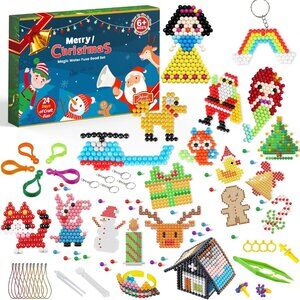 NEW Advent Calendar 2023 for Kids - Make Your Own Craft Arts Water Fuse Bead Kit